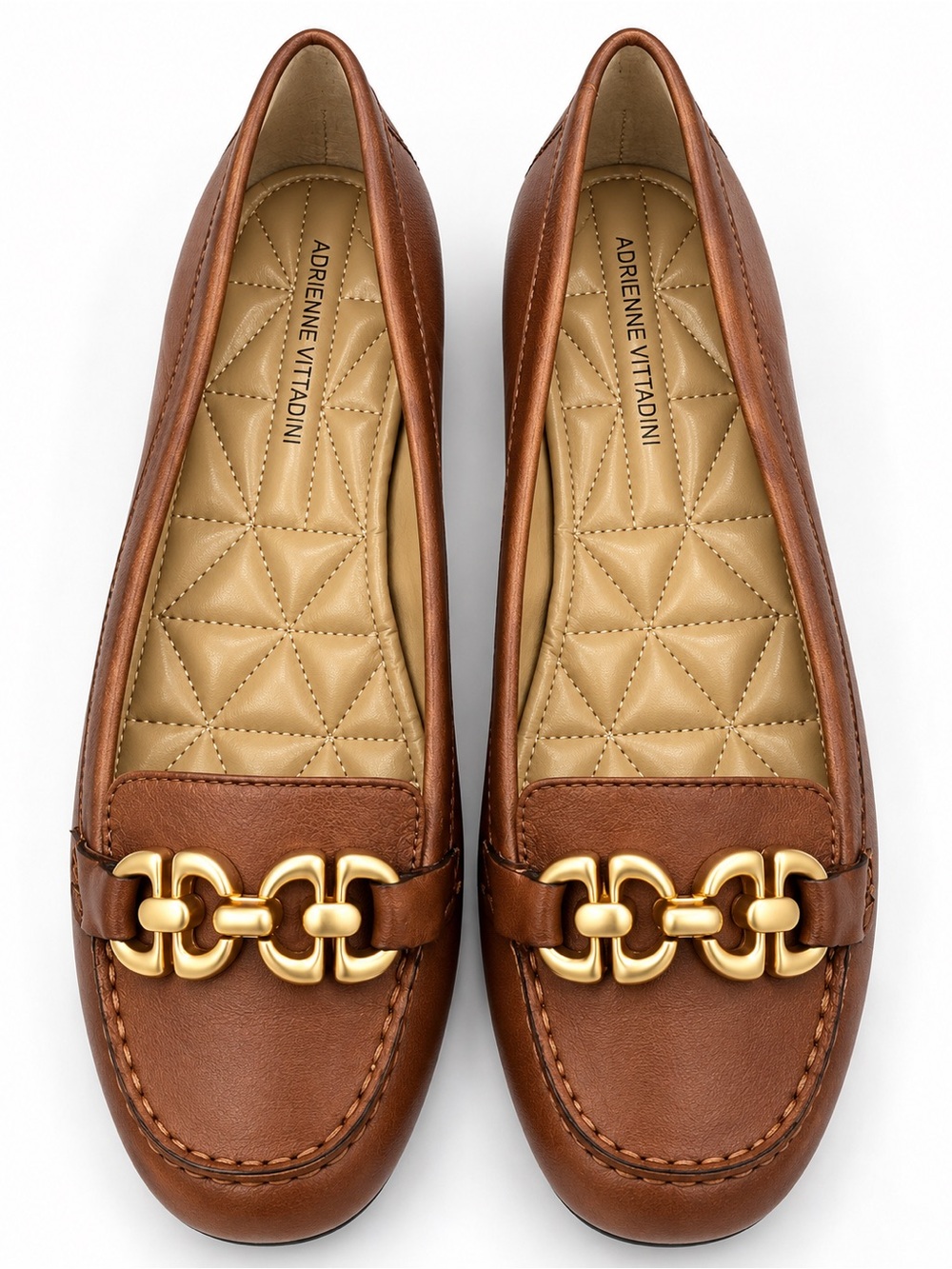 Adrienne Vittadini Chitown Loafers Brown Women’s Shoes Size 8.5 NWB New in Box